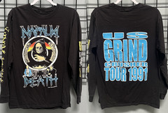 Napalm Death 1991 US Grind Crusher Tour Long Sleeve S to 5XL 2F1831