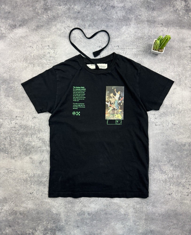 Off-White “Golden Ratio” Pascal Skeleton Graphic Black T-Shirt