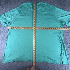 Greg Norman Shark T-Shirt Men XXXL 3XL Teal Pocket Tee Golf