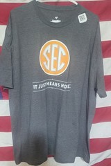 Fanatics Men’s Gray SEC “It Just Means More” Graphic Logo T-Shirt 3XL Big & Tall
