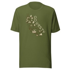GoWesty Golden State Westy California Vanagon Camper Van Camp T3 Unisex T-Shirt