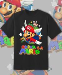 Super Mario 64 Box art Retro Game shirt Youth to Adult S-6XL Fast Ship!