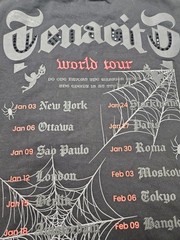 TENACITI STUDIOS World Tour Tshirt BLACK Size XL LIMITED EDITION Insane Graphic