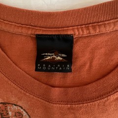 Moab Utah Souvenir Graphic T-Shirt Men XL Burnt Orange Petroglyph Rock Art Tee