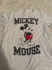 abercrombie kids Mickey Mouse Graphic Distressed T-Shirt Size 9/10
