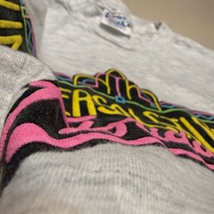 Vintage 90s UNIVERSAL STUDIOS FLORIDA NEON Beefy T-shirt See Pics Spots XXL USA