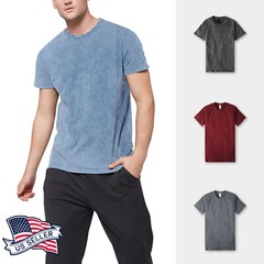 Mens Tri-Blend T-Shirts Short Sleeve Tee Casual Basic Gym Active Yoga Solid