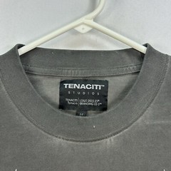 Tenaciti Crewneck T-Shirt Mens Medium Black Long Sleeve Cobra Skull Streetwear