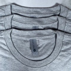 Lot of 3 Next Level Unisex Premium Gray TShirts Plain Super Soft US Size M