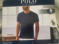 Polo Ralph Lauren Size Men’s 3-Pack Crew -Neck T-Shirts – Navy/Red/White XL