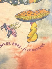 Howler Brothers Short Sleeve Shirt Burnt Orange/White/Tie Dye Graphic, XL