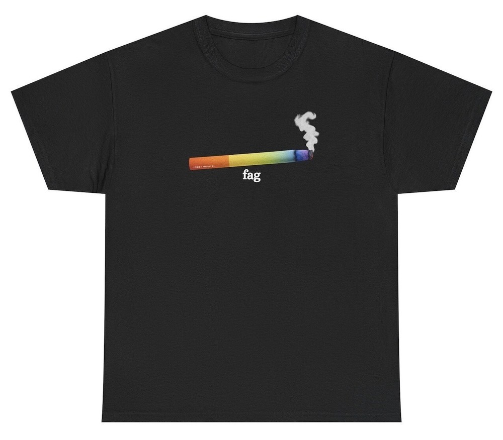 Fag Cigarette Pride T Shirt Funny LGBTQ Month Gen Z Meme Humor Tee