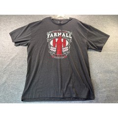 Case IH Farmall Tractor T-Shirt Mens 3XL Tall Gray Graphic Short Sleeve Tee
