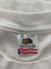 Vtg ’95 Fruit of the Loom Mens XL White Shirt Single Stitch USA SD Truck Champ