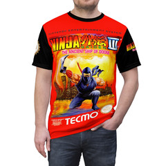 Ninja Gaiden III 1991 NES Retro Video Game Nintendo Box Cover Game T-Shirt