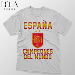 España Campeones del Mundo T Shirt Spain World Cup 2026 Champions La segunda Tee