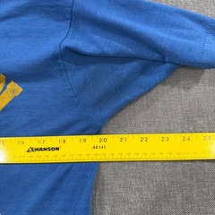 Vintage 90s Bacon Academy T-shirt Wildcats Paper Thin Blue Mens Large