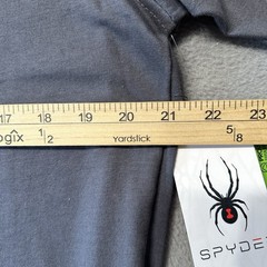Spyder Mens XL Regular Fit Graphic T Shirt Gray Mountain Ski Rainbow Logo NWT