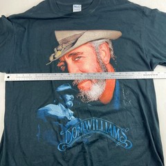 Don Williams Gentle Giant Tour T Shirt Black XL (46″) M&O Country Music Tee