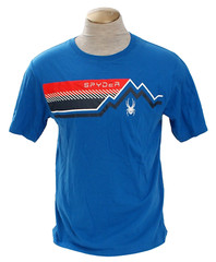 Spyder Men’s L Blue Short Sleeve Signature Tee T Shirt