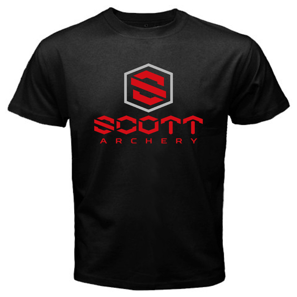 Scott Archery Bow Crossbow Men’s Black T-Shirt Size S to 5XL