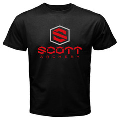 Scott Archery Bow Crossbow Men’s Black T-Shirt Size S to 5XL