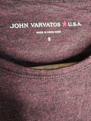 John Varvatos Star USA Bond Burnout Tee in Purple Size S