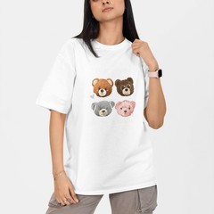 Love Comes In Many Colors Bear T Shirt Cute Teddy Bear Graphic Tee Unisex