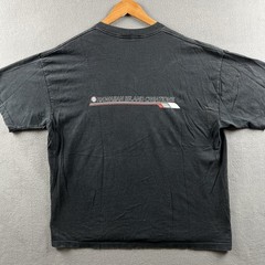 Vintage Hawaiian Island Creations Shirt Mens Black Faded Single Stitch 90s Surf
