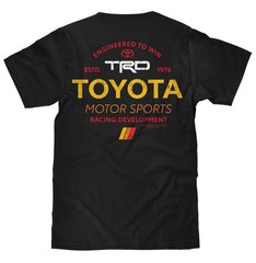 Toyota Racing Development TRD Front and Back Print Mens T Shirt Black