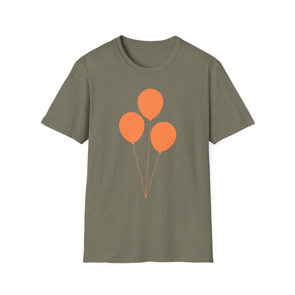 Matte Orange Graphic T Shirt Pure Cotton Ribbed Collar Slow Fashion Wear
