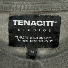 Tenaciti Crewneck T-Shirt Mens Medium Black Long Sleeve Cobra Skull Streetwear