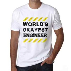 Men’s Graphic T-Shirt Worlds Okayest Engineer Eco-Friendly Limited Edition