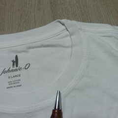 JOHNNIE O Mens XL T SHIRT SHORELINE DALE 2.0 WHITE SHORT SLEEVE GOLF TEE