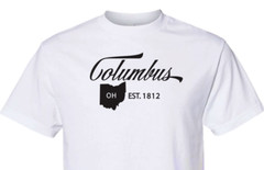 Columbus Ohio State T-Shirt Short Sleeve Graphic Tees Unisex Apparel Design