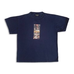90s SERIAL KILLER T shirt Tee Psychopath Vintage Navy Hannibal Made in USA / L