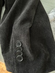 Sports Coat – Black Corduroy Size 42 long / ELITE – Perfect Condition!