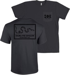 Sigma Phi Epsilon Join Or Die Bella+Canvas POCKET T Shirt Sig Ep Tee NEW