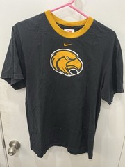 Vintage Iowa Hawkeyes Nike Team Center Swoosh Shirt Mascot Front Hit Men’s M