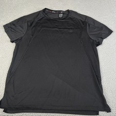 Spyder Active T-Shirt Men Large Black Short Sleeve Crew Neck Performance Stretch