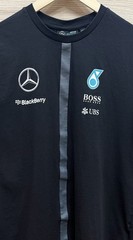 Mercedes Benz AMG Petronas Black Formula 1 Team T-Shirt Mens Size Large