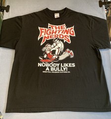 Shaka Wear Black T Shirt Mens 3XL Fighting Nerds Graphic Super Max Heavy Cotton