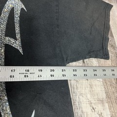 Revenge Shirt Adult Large Black Bejeweled Rhinestone Graphic Diamond Streetwear