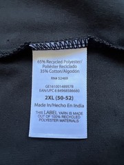 George Men’s Black V-neck Soft Short Sleeve Stretch T-shirt Size 2XL (50-52) NEW