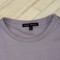 Men’s Robert Barakett Purple Georgia Short Sleeve Pima Cotton T-Shirt Large
