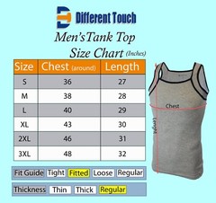 Different Touch Men’s G-unit Tank Tops Square Cut Muscle Rib A-Shirts