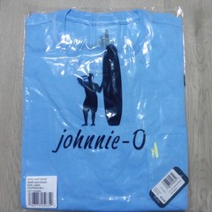 JOHNNIE O Mens L LARGE T SHIRT MALIBLU PALM PARADISE GOLF AQUA DALE 2.0 TEE