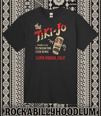 Retro Tiki Art Tee T Shirt Cotton Mug Bar Restaurant Tiki Jo Santa Monica CA