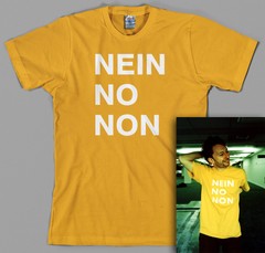 Nein No Non T Shirt Thom Yorke worn by rock 90s uk gift music radiohead fashion