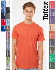 Tultex Unisex 65% Polyester 35% Ringspun Cotton Poly-Rich Soft T-Shirt – 241